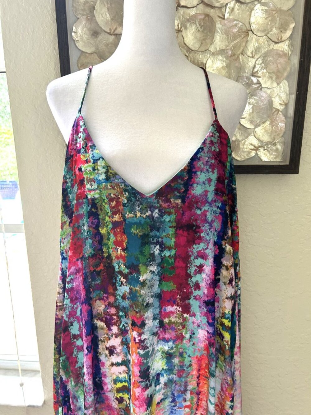 Nicole Miller Abstract Multicolor Maxi Dress - Picture 2 of 7